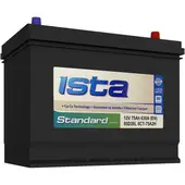 Фото Аккумулятор ISTA Asia 6ст75 обратный -/+