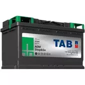 Фото Аккумулятор TAB AGM Stop&Go 6ст80 обратный -/+