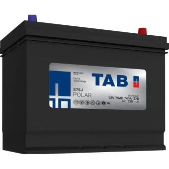 Фото Аккумулятор TAB Polar Asia 6ст75 обратный -/+