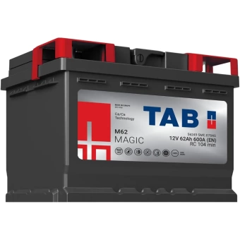 Фото Аккумулятор TAB Magic 6ст62 низкий обратный -/+