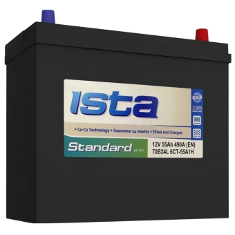 Фото Аккумулятор ISTA Asia  6ст55 обратный -/+ тонк кл