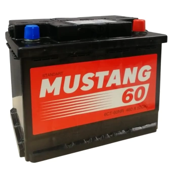 Фото Аккумулятор Mustang 6ст60 обратный -/+