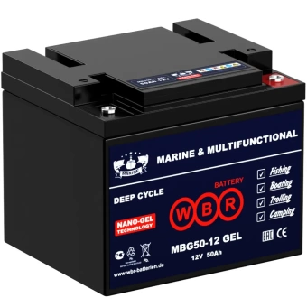 Фото Аккумулятор WBR Marine MBG 50-12   12В 50Ач