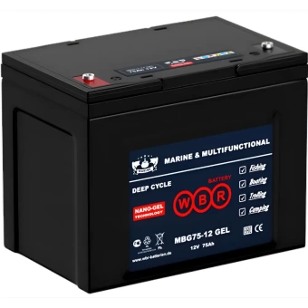 Фото Аккумулятор WBR Marine MBG 75-12   12В 75Ач